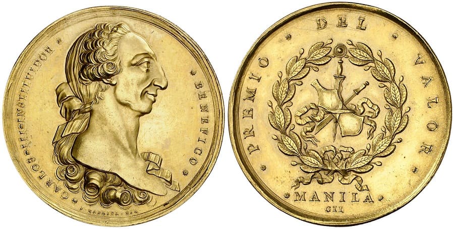 Carlos III of Spain - Philippine Resealed Coin