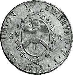 Master mint Assayers - Argentine Ancient Coin 1815