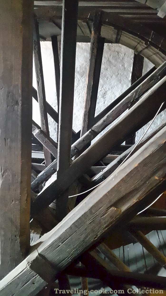 Treadwheel Crane in the Cathedral of strasbourg Walking paths