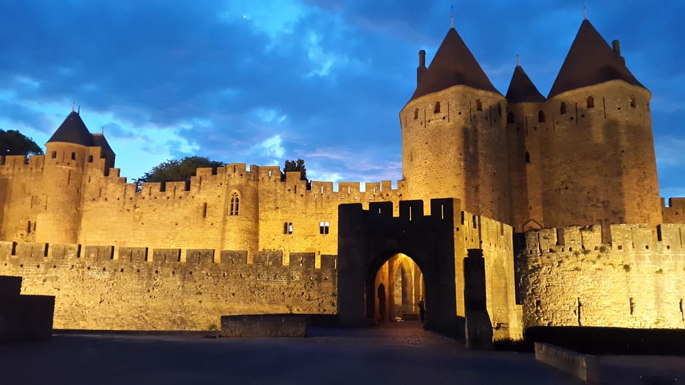 Entrance to the city. Night View