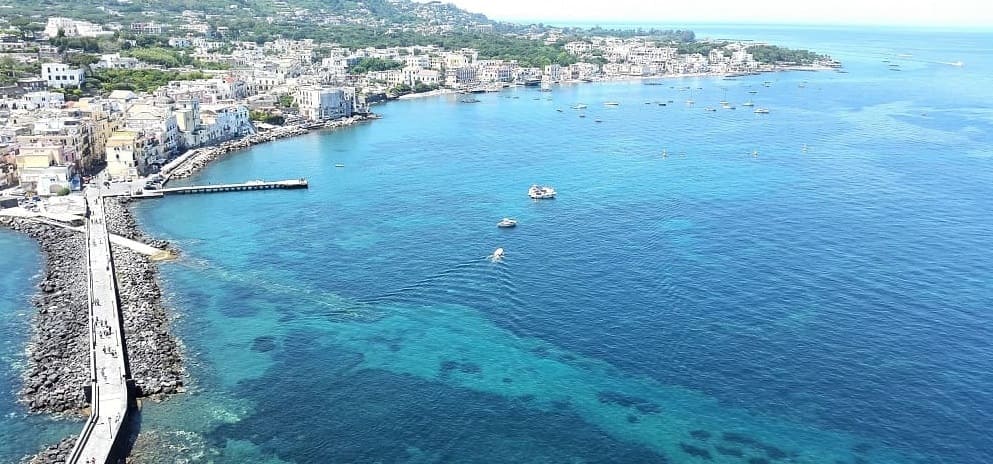 view from Aragonese Castle : Ischia Island to Fall in Love.The island of Capri was occupied and inhabited since before the #Roman Empire. The Romans did not take care of this island, considering it unstable because of its continued earthquakes. #capri #italy #vacations #travel #photooftheday