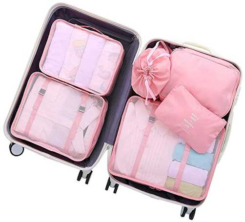 Luggage Packing Organizers Packing Cubes Set for Travel -Best travel accessories for women