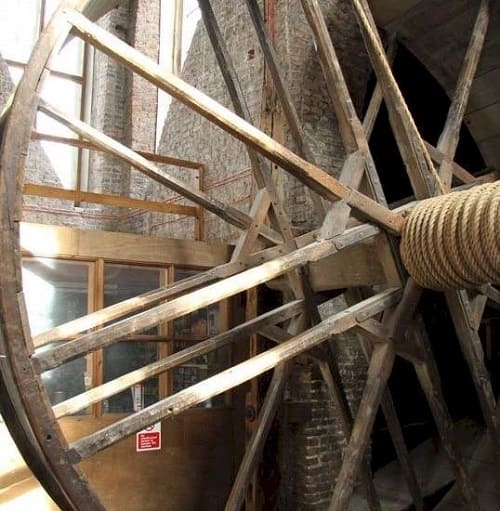 Beverley-Minster Medieval TreadWheel Crane - traveling-cooking