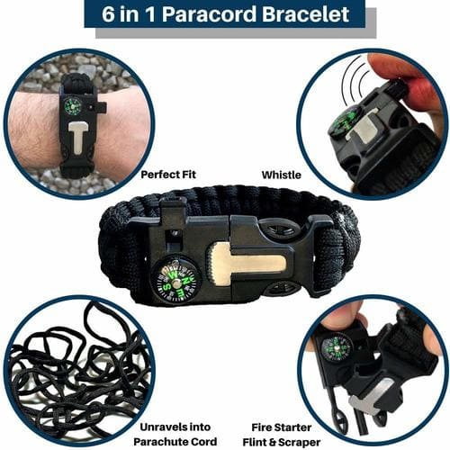 Outdoor Survival Gear - paracord bracelet