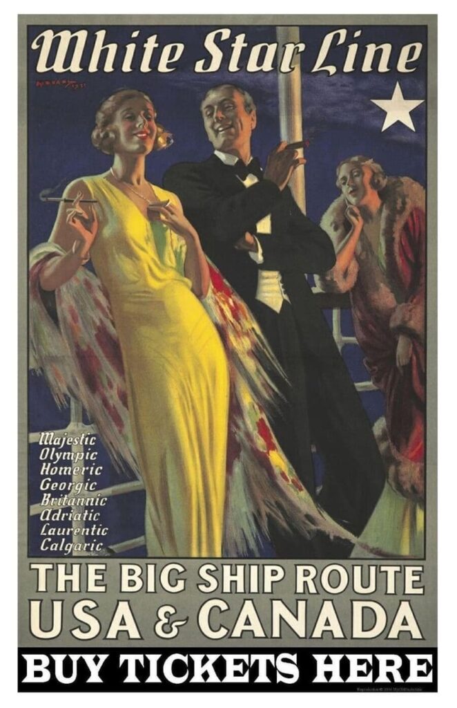 White Star Line - History of Steamboats Advertising 1890-1930 