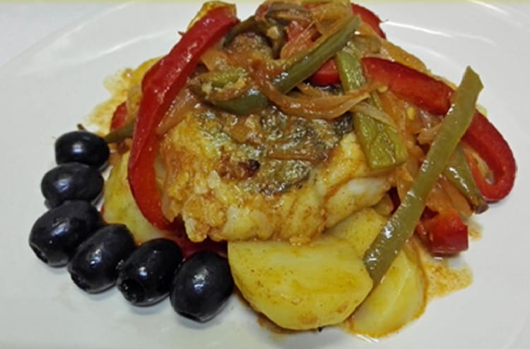 Portuguese Cod With Potatoes Cod is the typical dish of Portugal. It is consumed in many ways and here we present the most traditional recipe. It is consumed throughout Portugal but especially for those who visit Lisbon and Oporto you can not miss it.