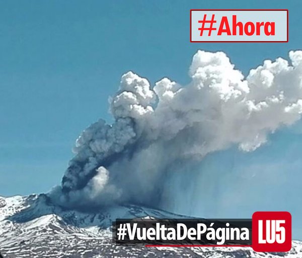 Copahue Volcano Shows Activity Today. Orange Alert