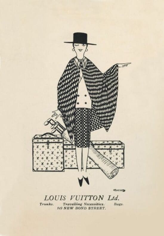 Louis Vuitton UK Bond Street Poster Vintage