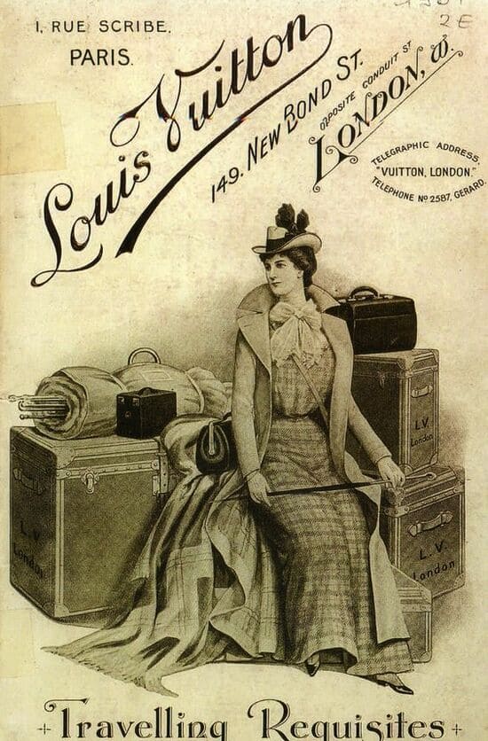 149 New Bond Street London Poster Vintage - History of Louis Vuitton