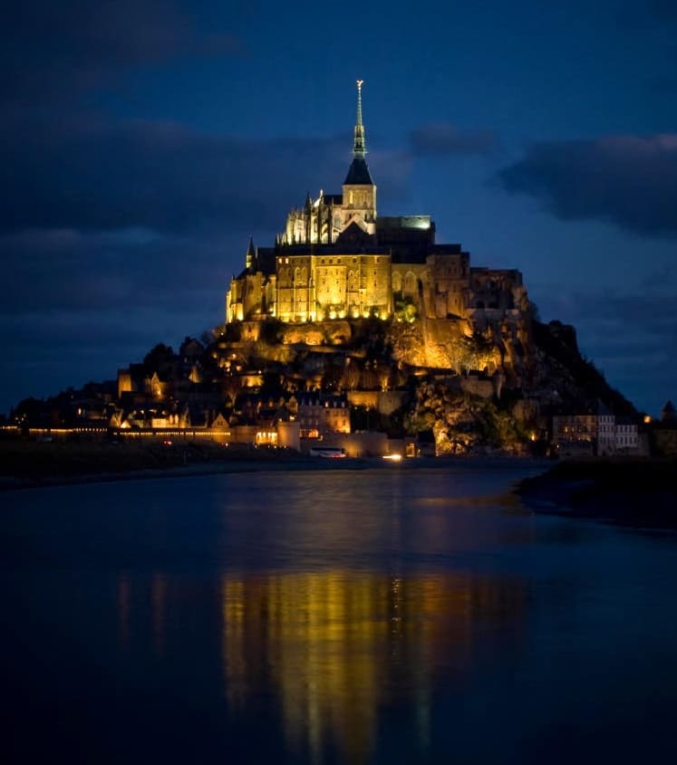 Actual Mont Saint Michel Cathedral - France