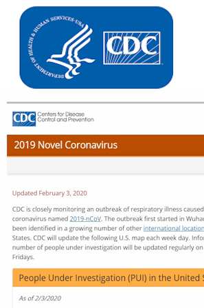 Coronavirus Travel Info CDC
