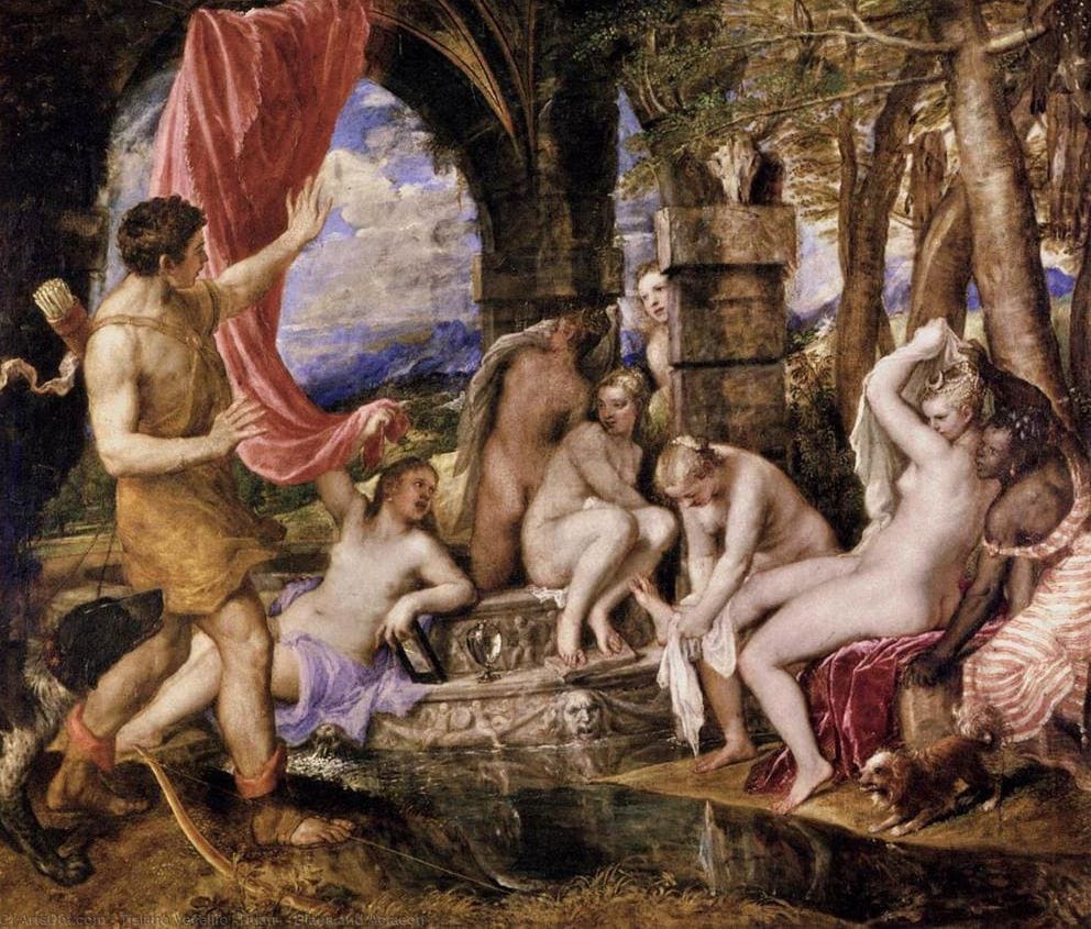 Diana y Actaeon - Titian - 1565 -National Gallery London