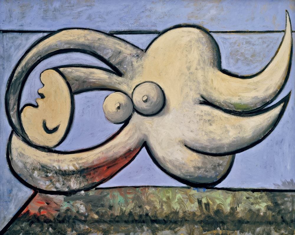 Picasso Nude Artworks -Reclining Nude (Femme nue Couchée)