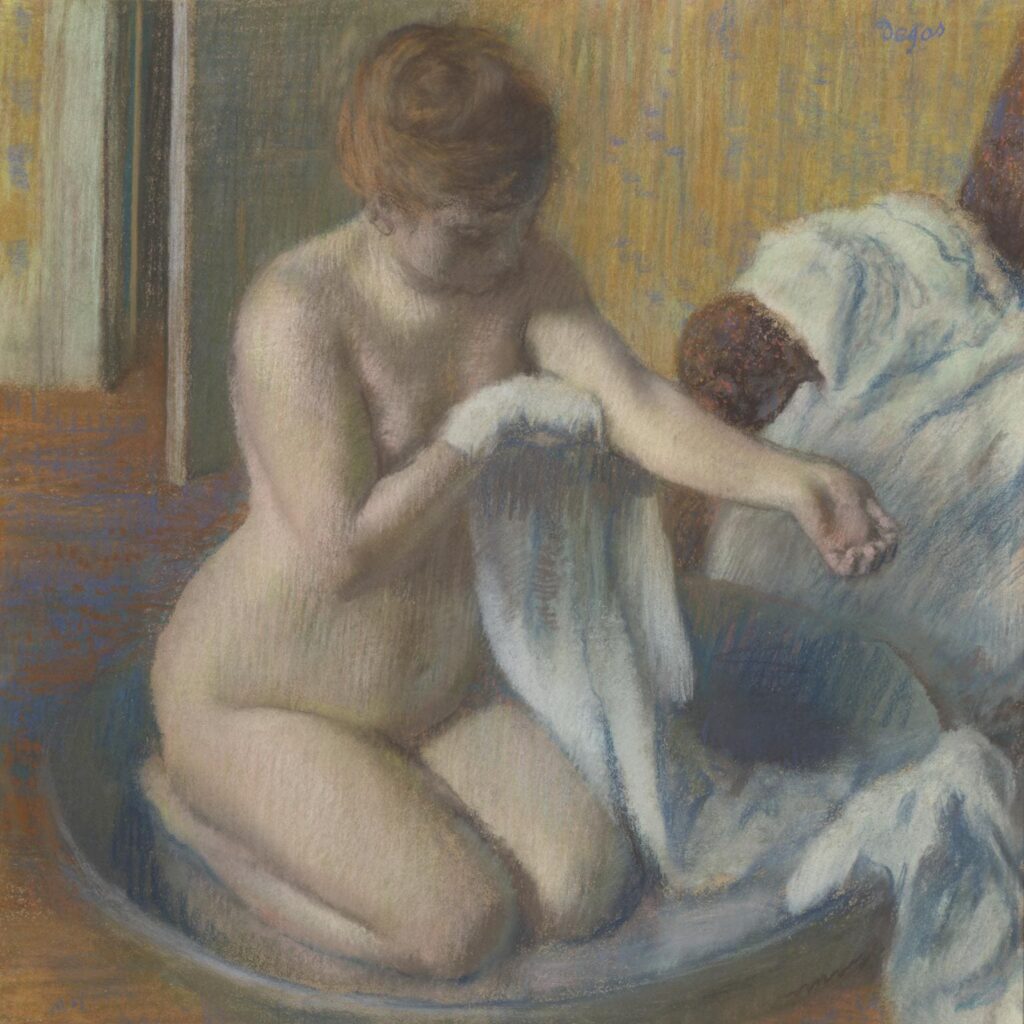 Woman in a Tub - Edgar Degas - 1883. -Nude Artworks on Tate Museum - London - UK