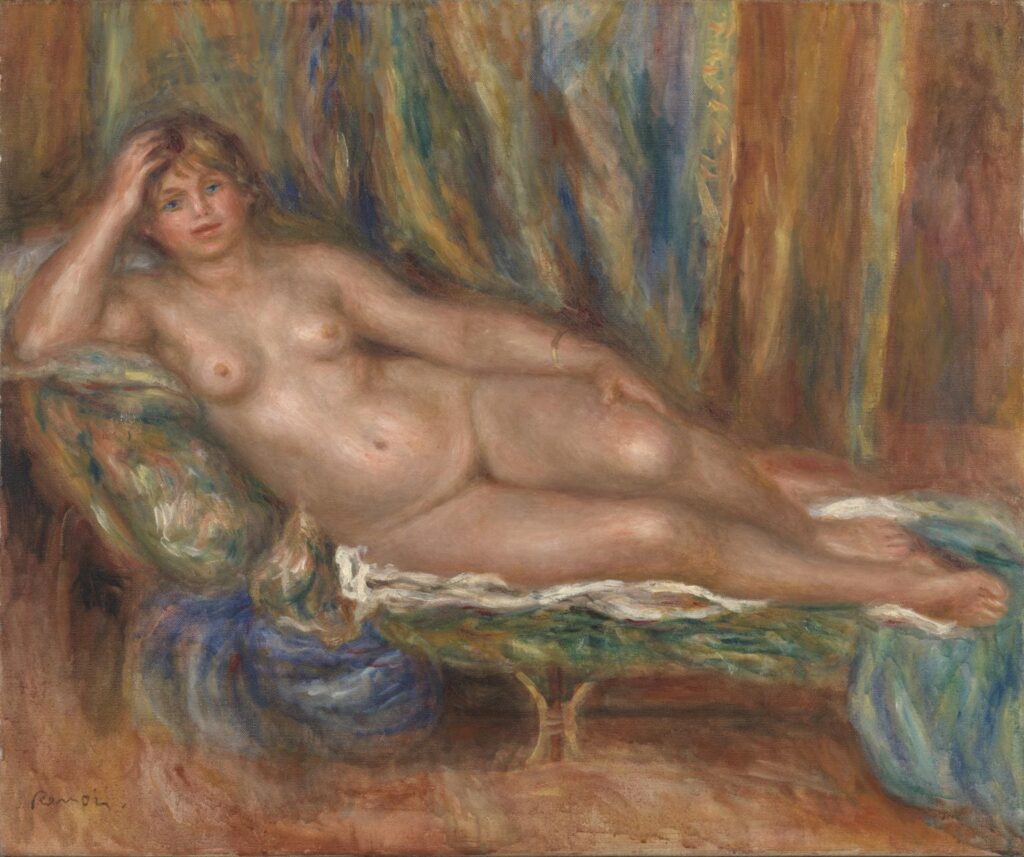 Nude on a Couch  - Auguste Renoir - 1915 =Nude Artworks on Tate Museum - London - UK