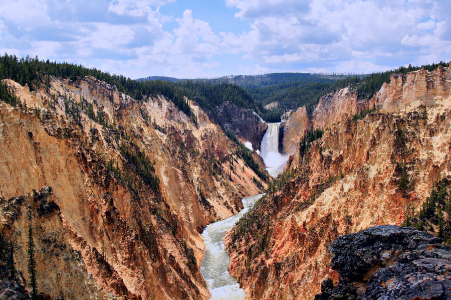 Grand canyon in Yellowstone National Park