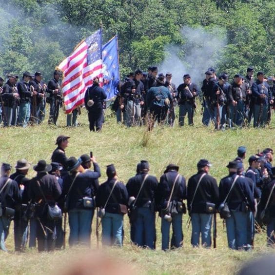 Gettysburg National Military Park Reenactment - Following Ewell's further failure to take Culp’s Hill, one of the largest and most memorable disasters in American military history will take place: The Pickett Charge. (View National Park Service )