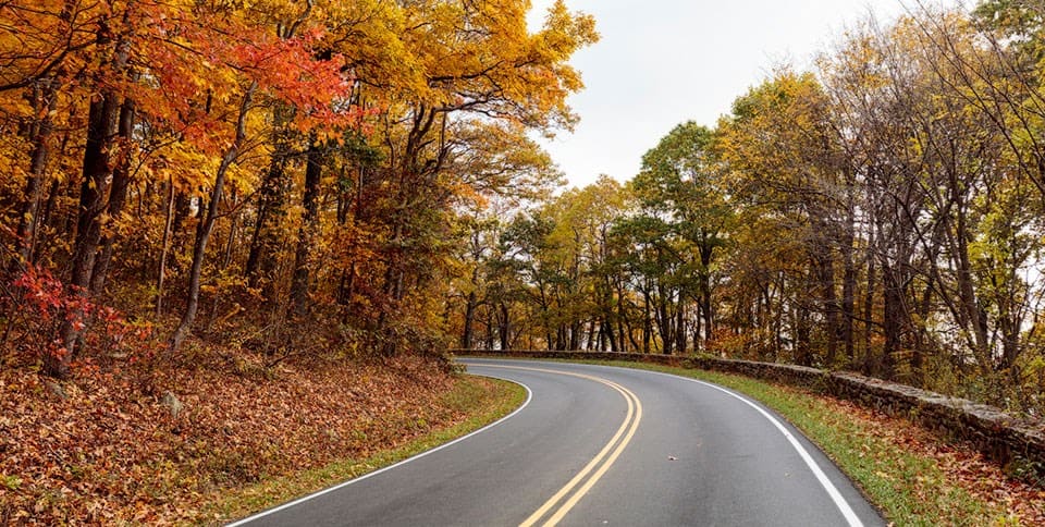 Blue ridge parkway map and Skyline Drive Photo NPC PKw