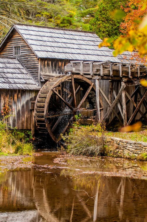 Mabry Mill - Fall Colors on Blue Ridge Parkway