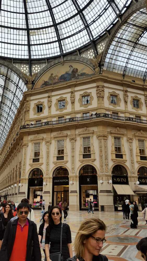 Vittorio Emanuele II Gallery  The Vittorio Emanuele II Gallery is a famous shopping arcade in Milan. Here are some of the most elegant and prestigious shops in the city.