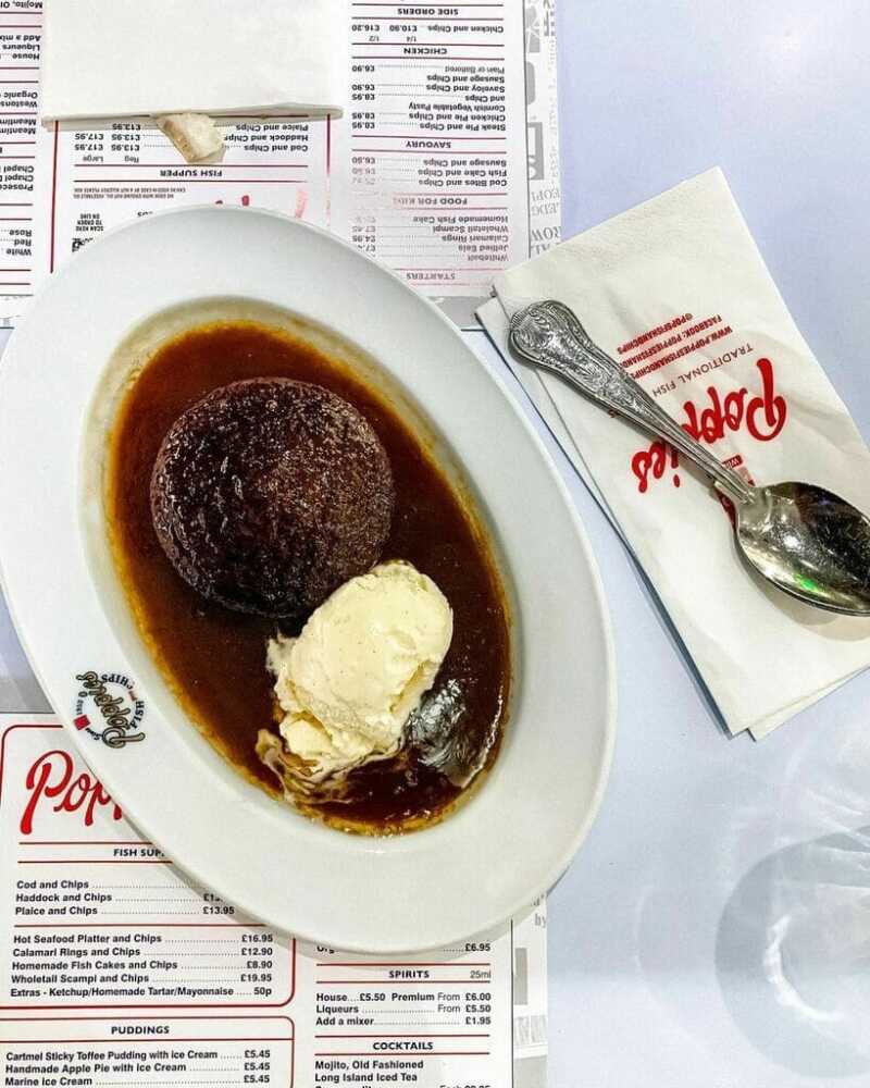 Cartmel's Sticky Toffee Pudding (with a scoop of ice cream)