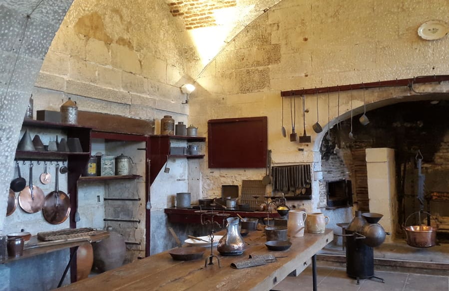 Kitchen in the castle of valencay - Câreme style -Talleyrand's gourmet food