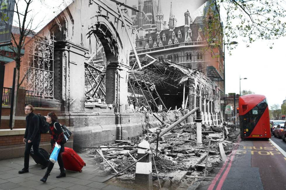 St Pancras - King Cross station - What was London Like in 1940?