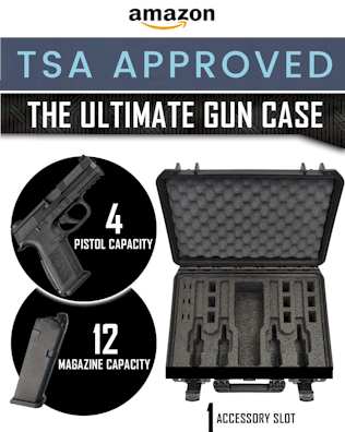 Gun Case Waterproof, Heavy Duty - Tactical Firearms, Ammunition, and Accessory Holder