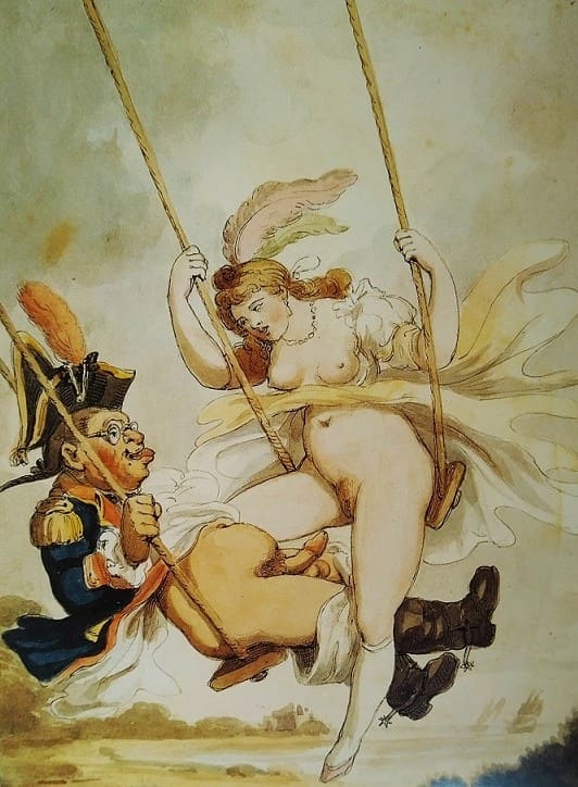 Thomas Rowlandson Erotic Draws - In the Swing)‘ (18th century)