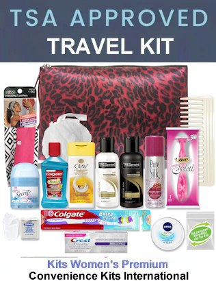 Women Premium Toiletry Bag, Kit TSA Approved - TSA packing rules 2021 