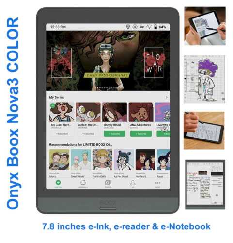BOOX Nova3 Color 7.8 ePaper Color Best Digital Notepad 2021 - Drawing Tablet - eNotebook