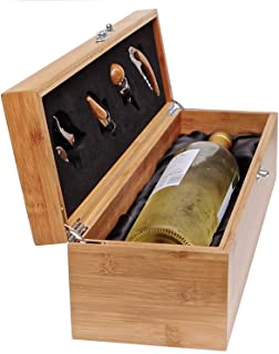 Wood Wine Gift Box Set with Tools