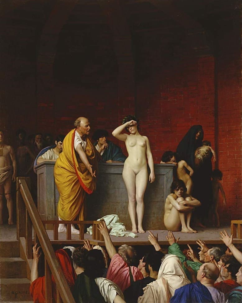 Slave Market in Ancient Rome (c. 1884), Hermitage Museum - Jean-Léon Gérôme