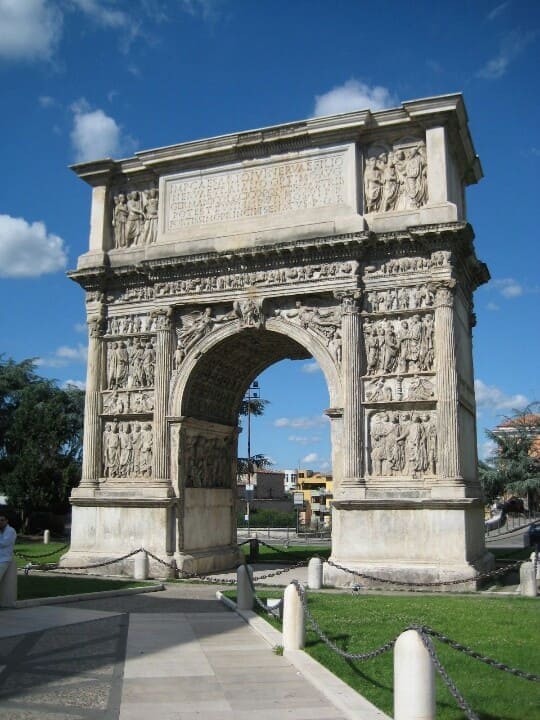 Triumph Arch in Via Appia - Arch of Trajan Bebenentum Italy