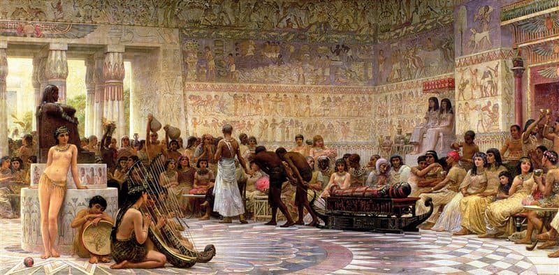 Egyptian feast by edwin longsden long -History of Tourism in Ancient Greece - Herodotus visit Egypt