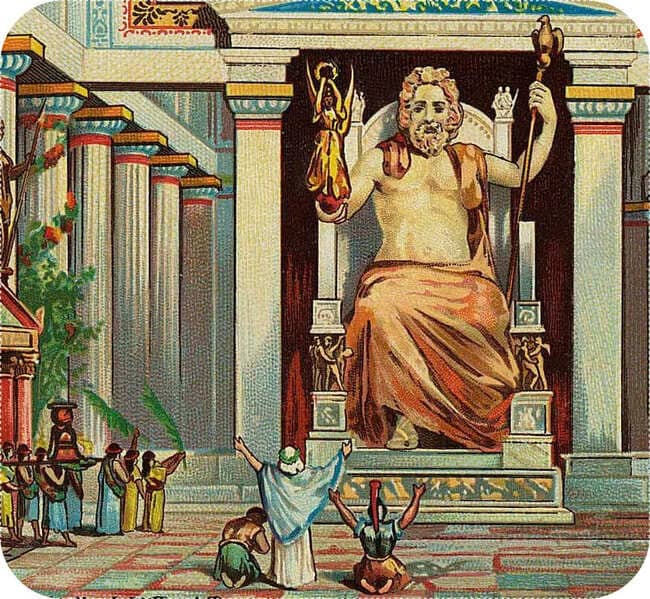 History of Tourism in Ancient Greece - Statue of Zeus