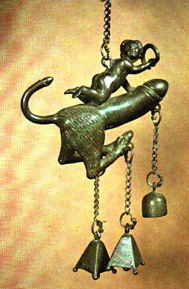 Pompeii Sex Sculptures - Phallic Bells - Pompeii erotic art