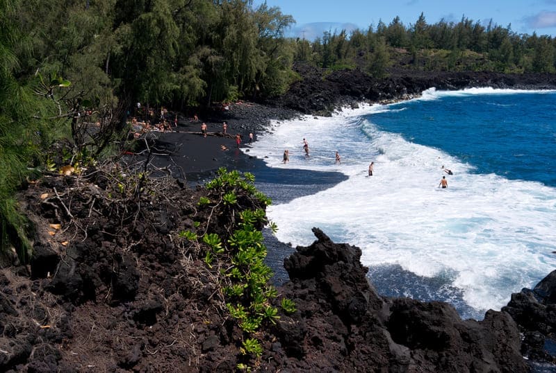 Kehena beach. Puna, Nudist Hawaii beaches - Nude the beach -  Nude the beach - The beach nude