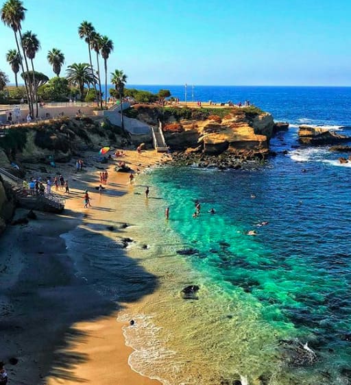 La Jolla - best beaches in the U.S.