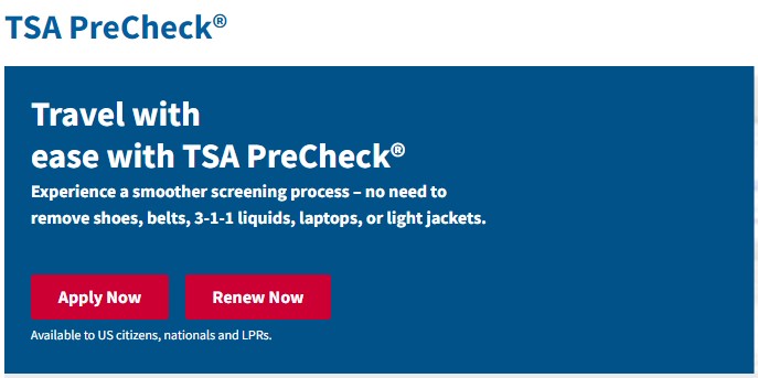 TSA precheck online renewal - PreTSA check in