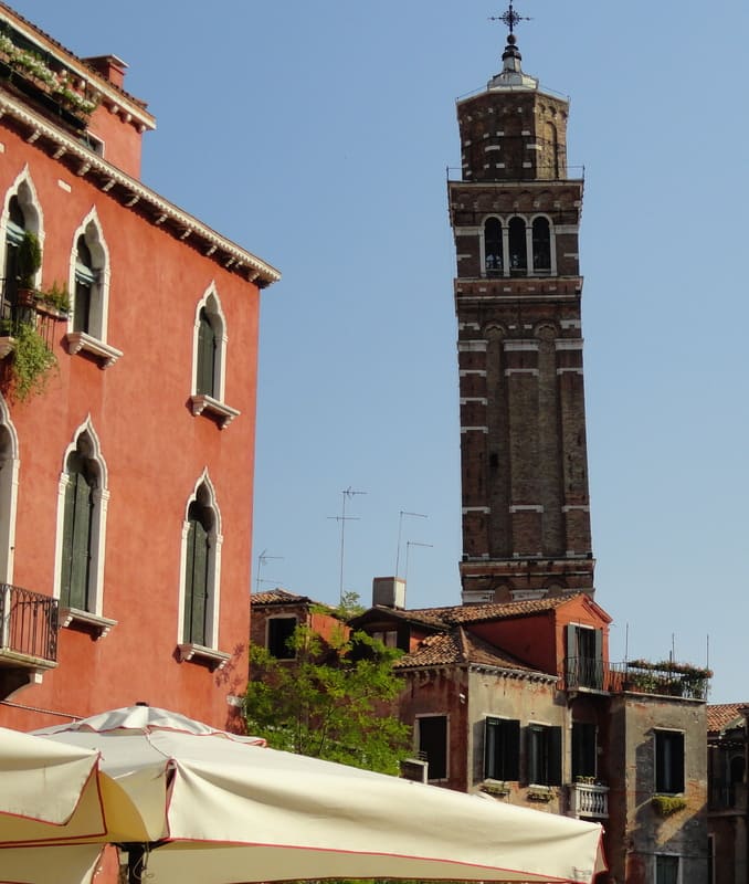 Leaning Towers in Venice: Church of Santo Stefano