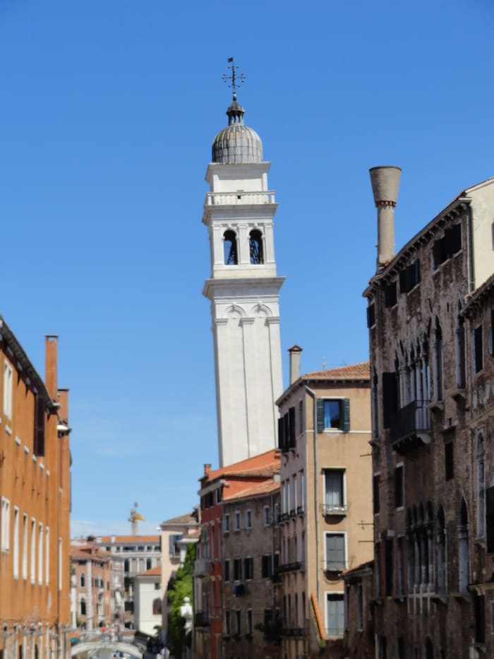 Leaning Tower in Venice: San Giorgio dei Greci in Castello