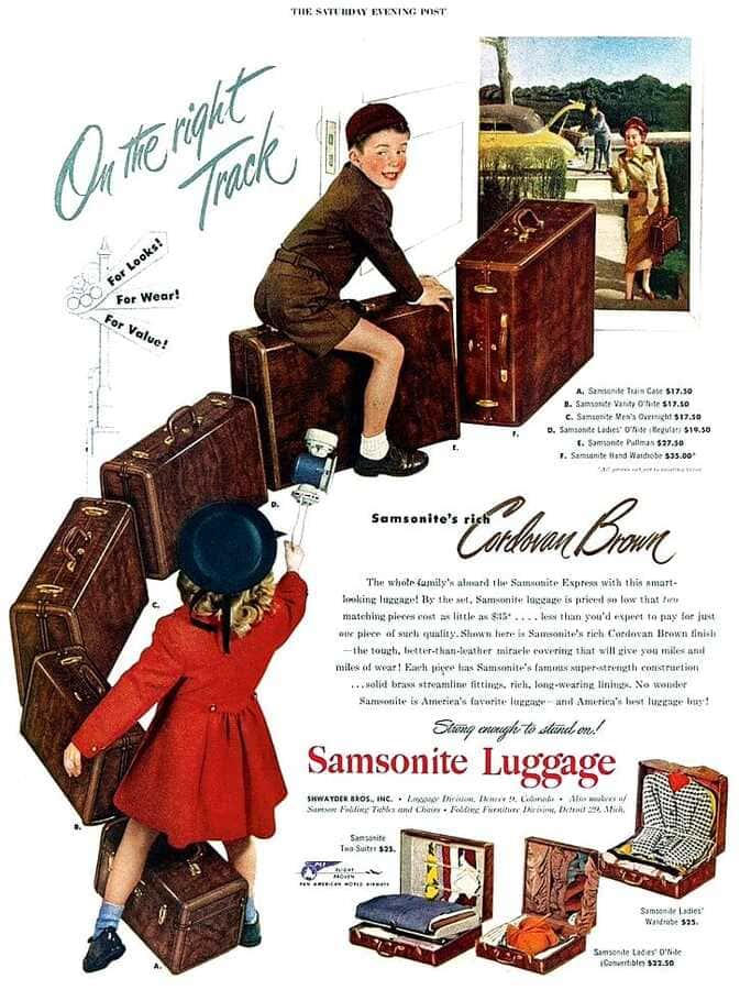 History of suitcase - Samsonite  Hardside