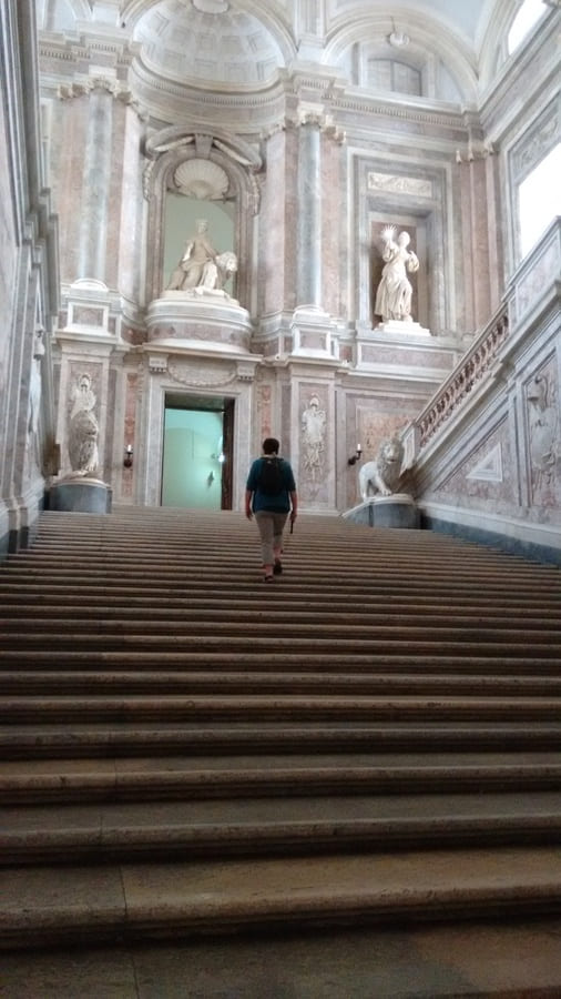Hallways and stairs Palace of Caserta