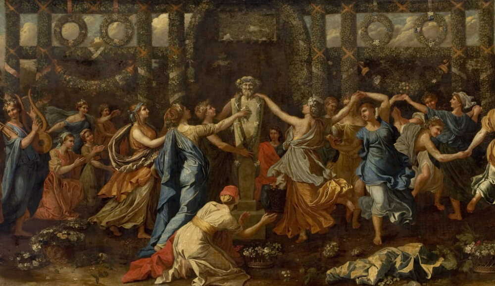 Hymenaios Disguised as a Woman During an Offering to Priapus, c.1635 (oil on canvas) 