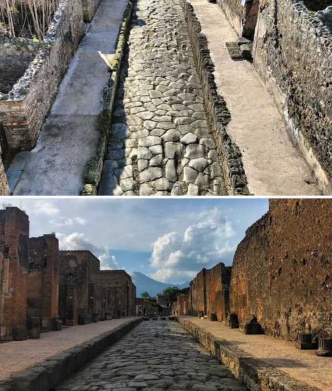 History of the streets of Pompeii