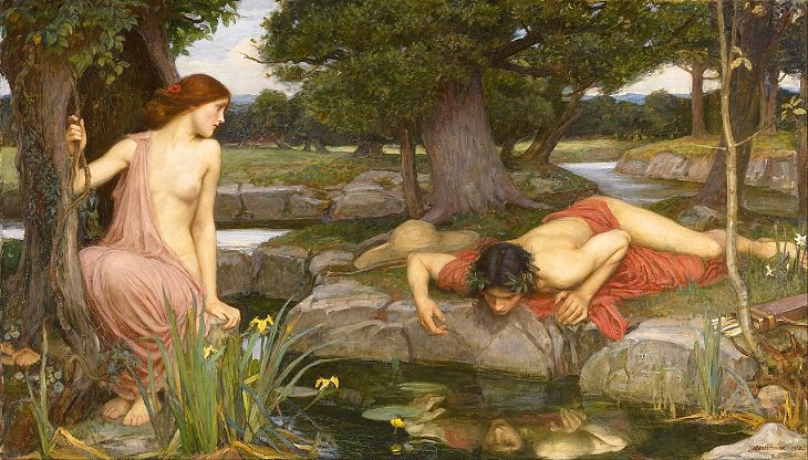 Echo and Narcissus', by John William Waterhouse, 1903